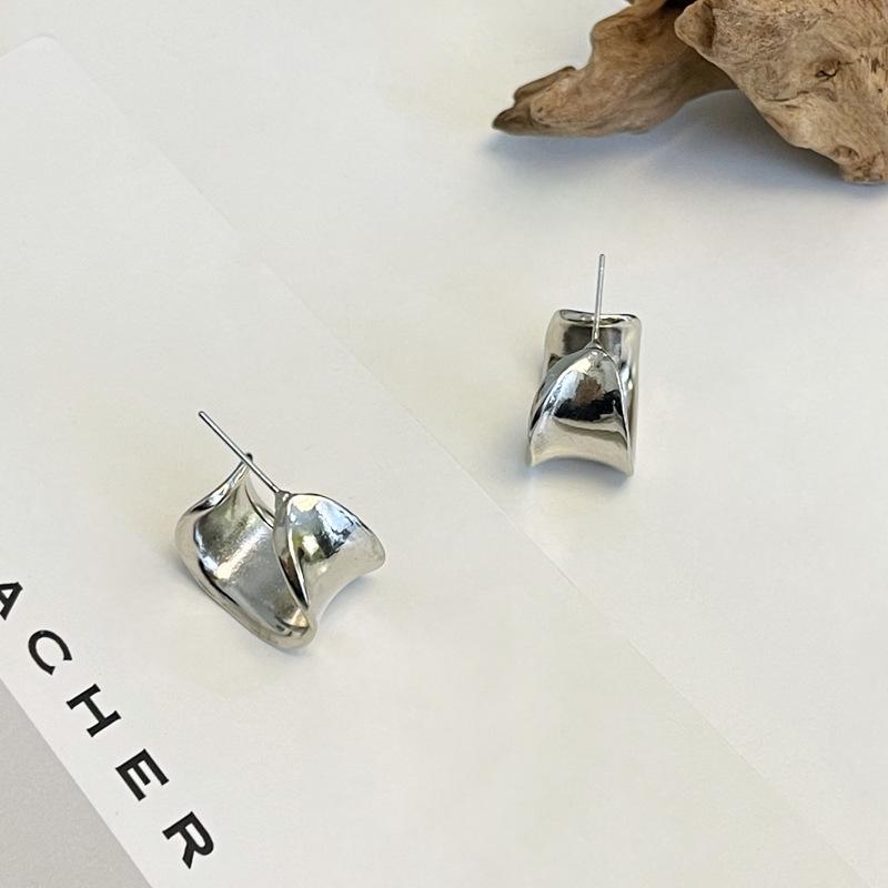 Trending Metal Geometry Hoop Earring Fashion New Design Irregular Minimalist Earrings for Women Fashion Jewelry Gifts