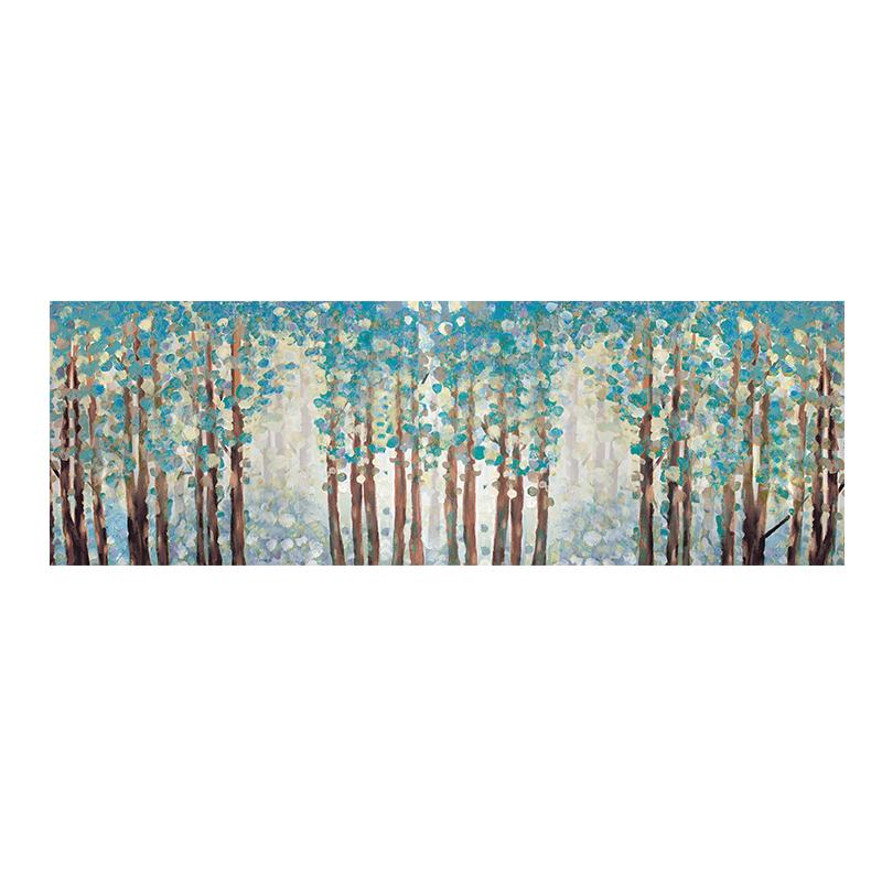 

Натуральное зеленое дерево, цветок, растение, абстрактная картина на холсте, пейзажные постеры и принты, настенная художественная картина Cuadros для гостиной 60x170cm no frame