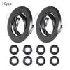 10/20pcs Recessed LED Ceiling Frame Single Ring for GU10/MR16 Downlight Bracket Holder Fixtures Spotlight Fitting Iron Metal