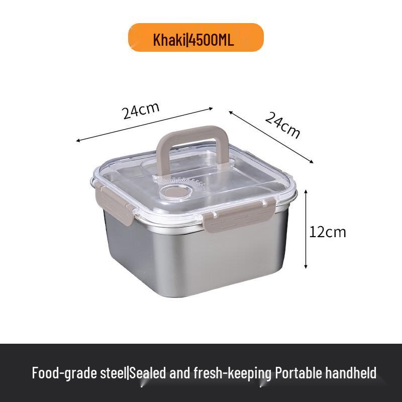 ZISIZ Large Square Food Storage Container Set