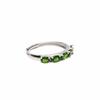 Bien Vetu Diopside Oval Tennis Ring 925 Silver 3X4Mm