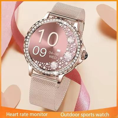 Women Smart Watch NX19 Diamond Bracelet Bluetooth Call Heart Rate Monitoring Fashion Fitness Sports Ladies Smartwatch