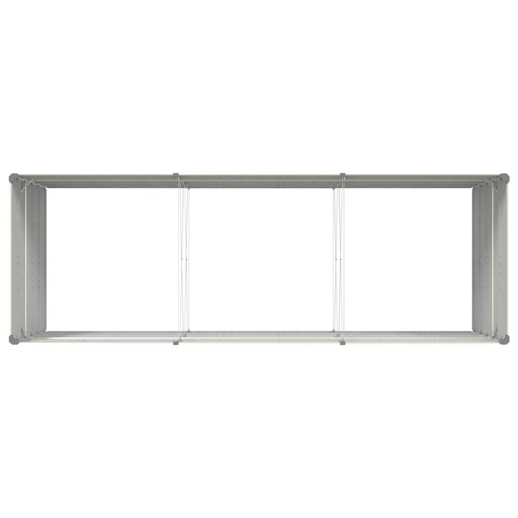 Ivory Plant Planter 290 X 100 X 75 Cm Galvanized Steel