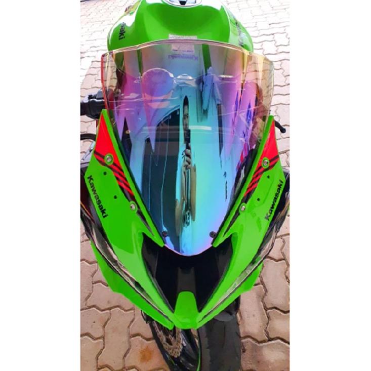 Motorcykel ZX6R Vindruta Dubbelbubbla För Kawasaki Ninja ZX-6R 636 ZX 6R ZX636 2009 2010 -
