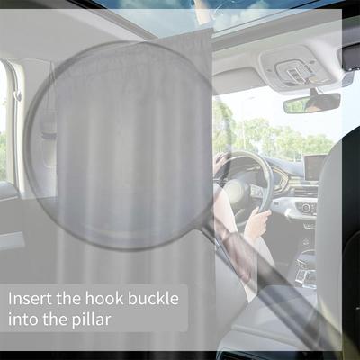 Car Separation Curtains UV Protection Sun Protection Cover Waterproof Car Privacy Screen Curtains Insulated Automobile Parts