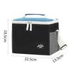 Color Block Insulated Shoulder Bag for Outdoor Camping - Thick Ice Pack & Lunch Box Preservation Bag