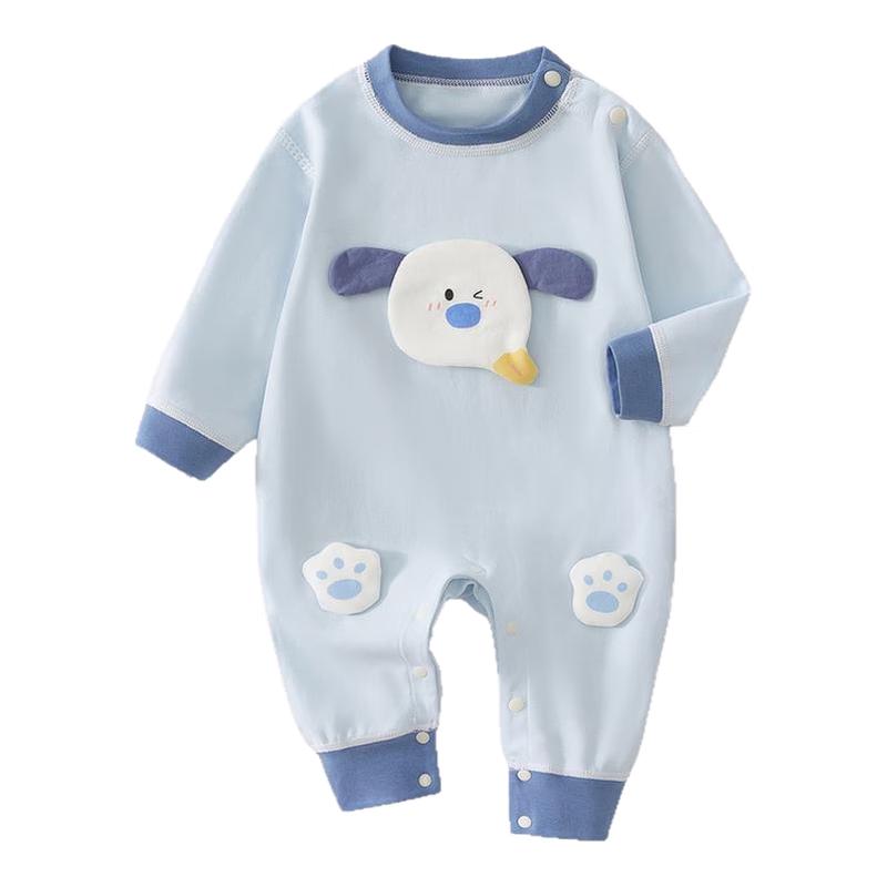 JOYNCLEON Baby Pure Cotton Long-Sleeve Romper 80