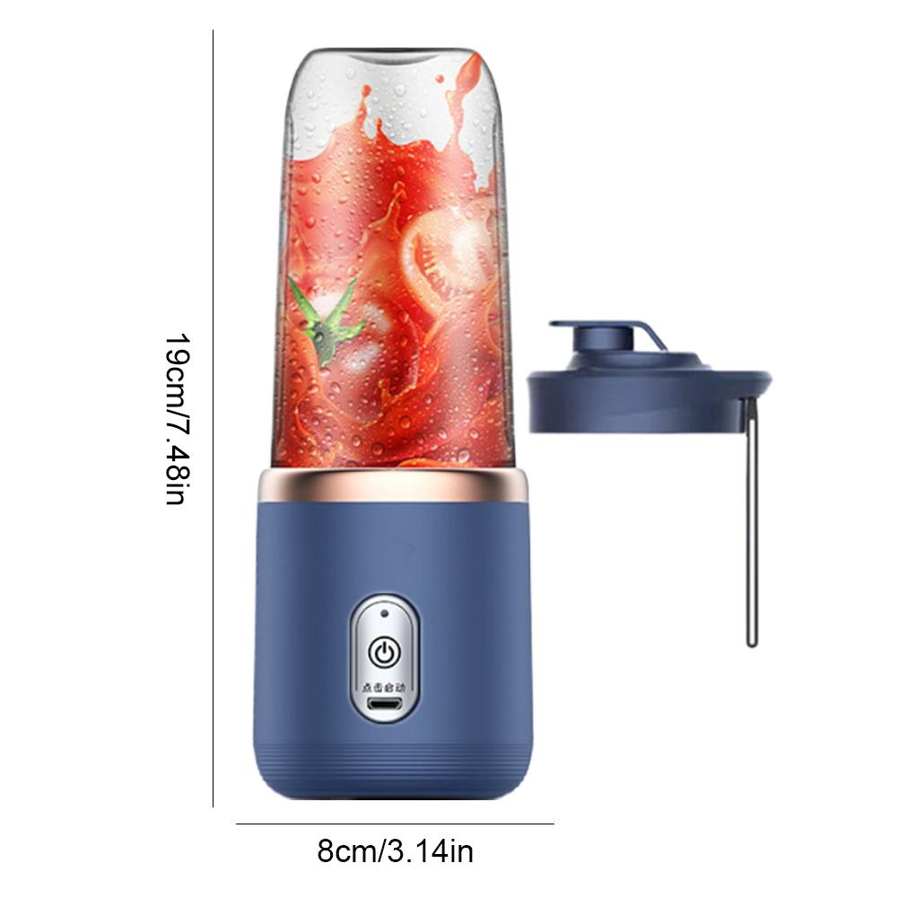 300ml Multifunctional Juicer 6 Blades Small Electric Juicer Summer Personal Fruit Juice Blenders Usb Charging Juicer Juice Cup