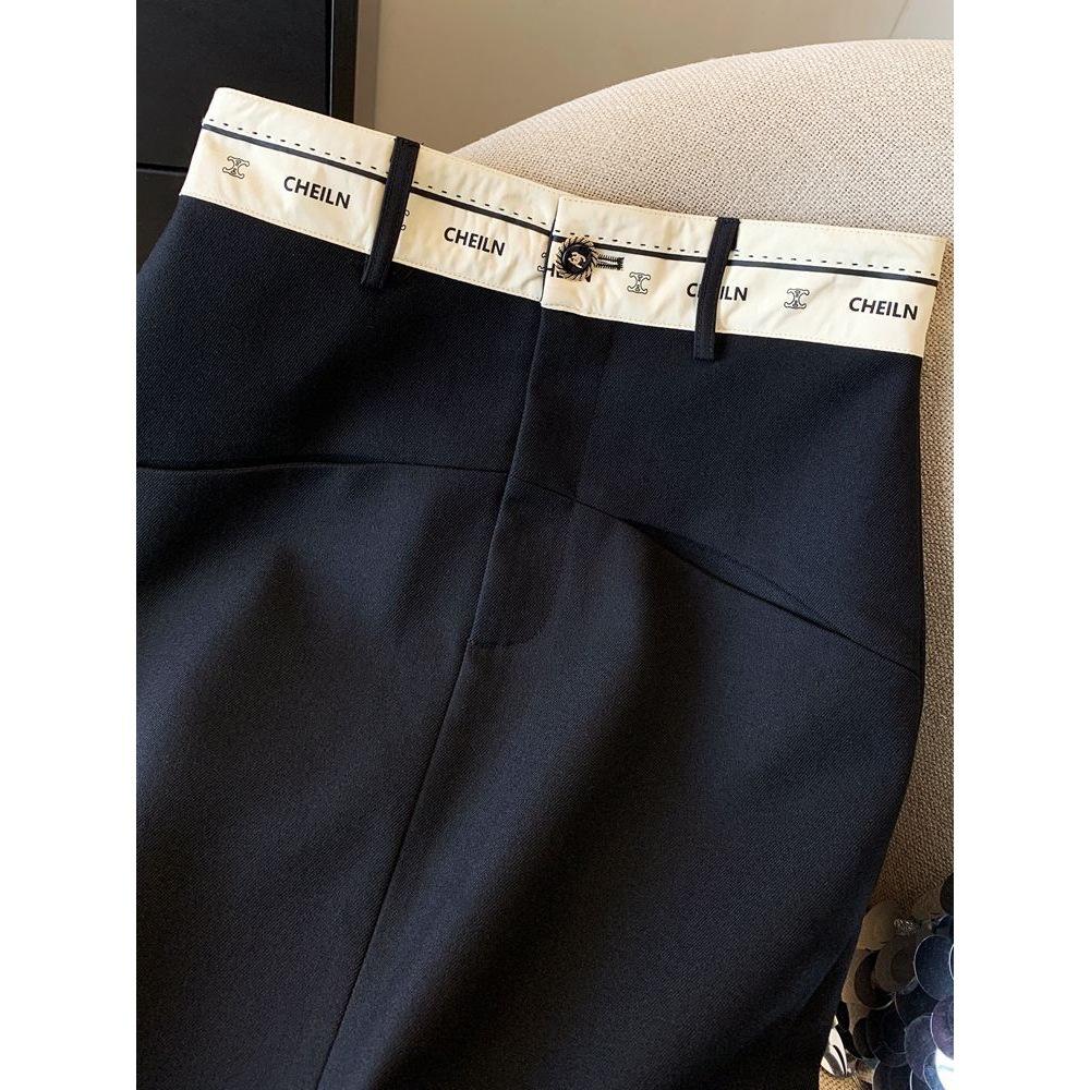 Designer High-Waist Midi-Rock mit Schlitz - Herbst/Winter 2025 Bestseller