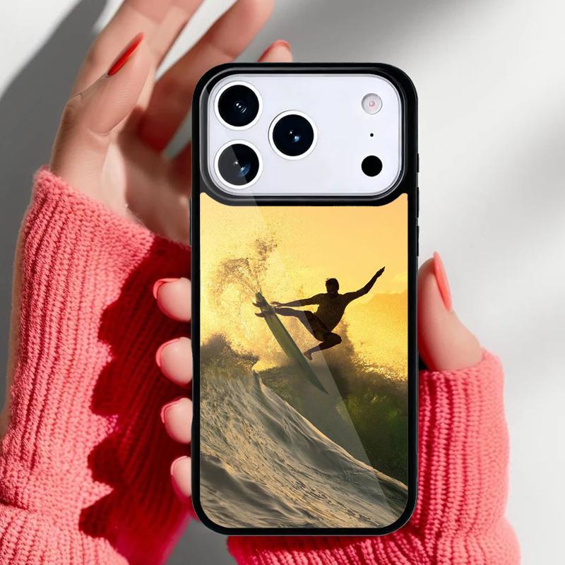Surfing Wave Soft Phone Case for iPhone 17 Air 16e 15 14 13 Pro Max Back Cover for 12 11 Pro Coque