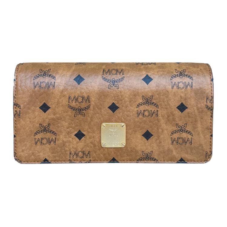 MCM Aren Logo Print Ketting Visetos Klassiek Patroon Mini Schouder Crossbody Tas Dames tassen Bruin Cognac MWREATA01CO001 Basic Set (Bag+Dust Bag)