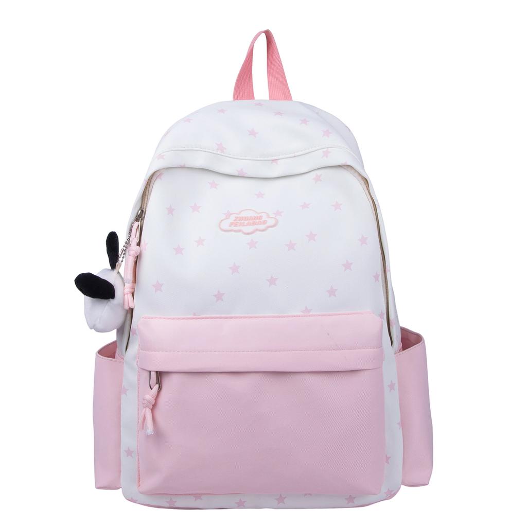 Schultasche süße Stern-Schultasche leichte koreanische Schüler Rucksack mit großem Fassungsvermögen Mittelschule vielseitig lässig hochwertiger Rucksack