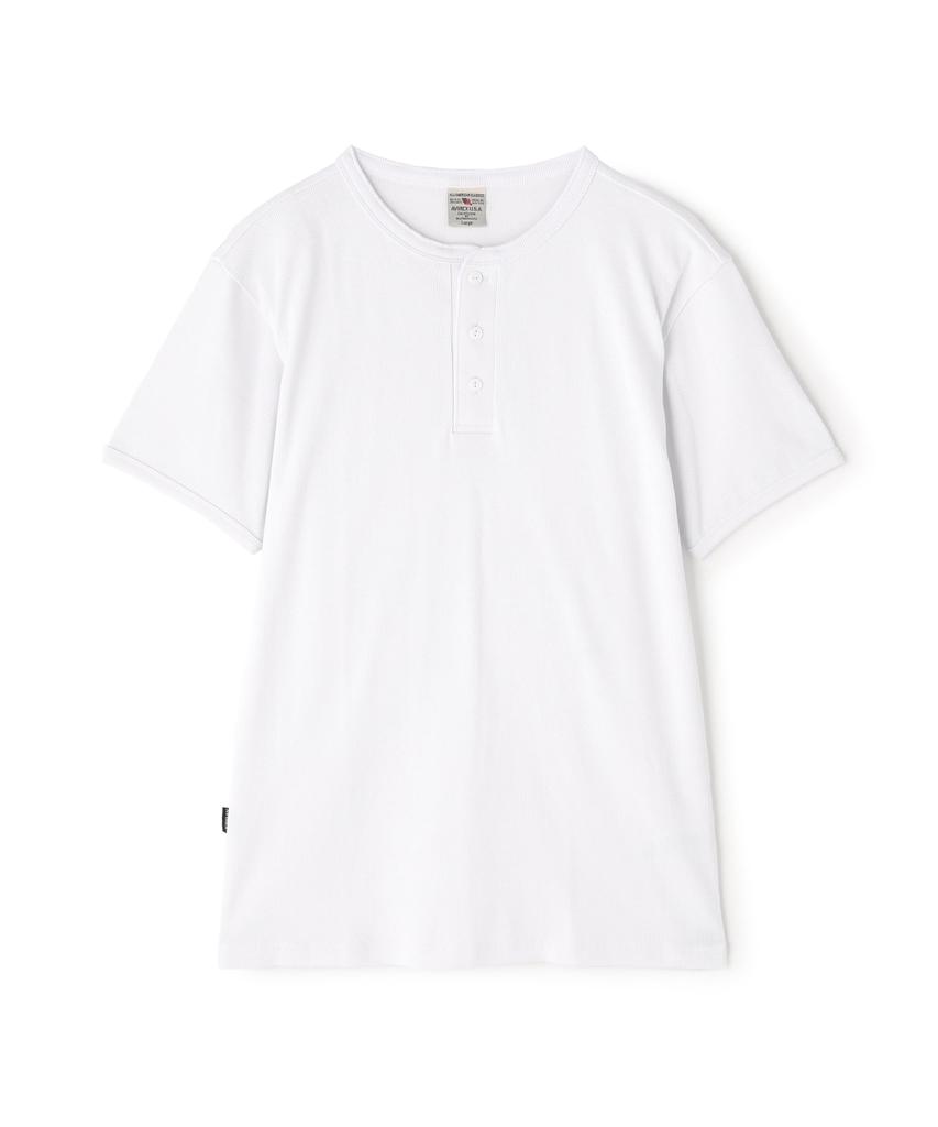 AVIREX DAILY RIB HENRY NECK TEE 6143504