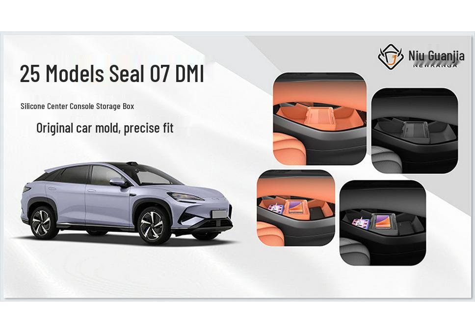 Compatible with Geely 25 Model Sea Lion 07 DMI: Lower Storage & Glasses Box for Center Console.