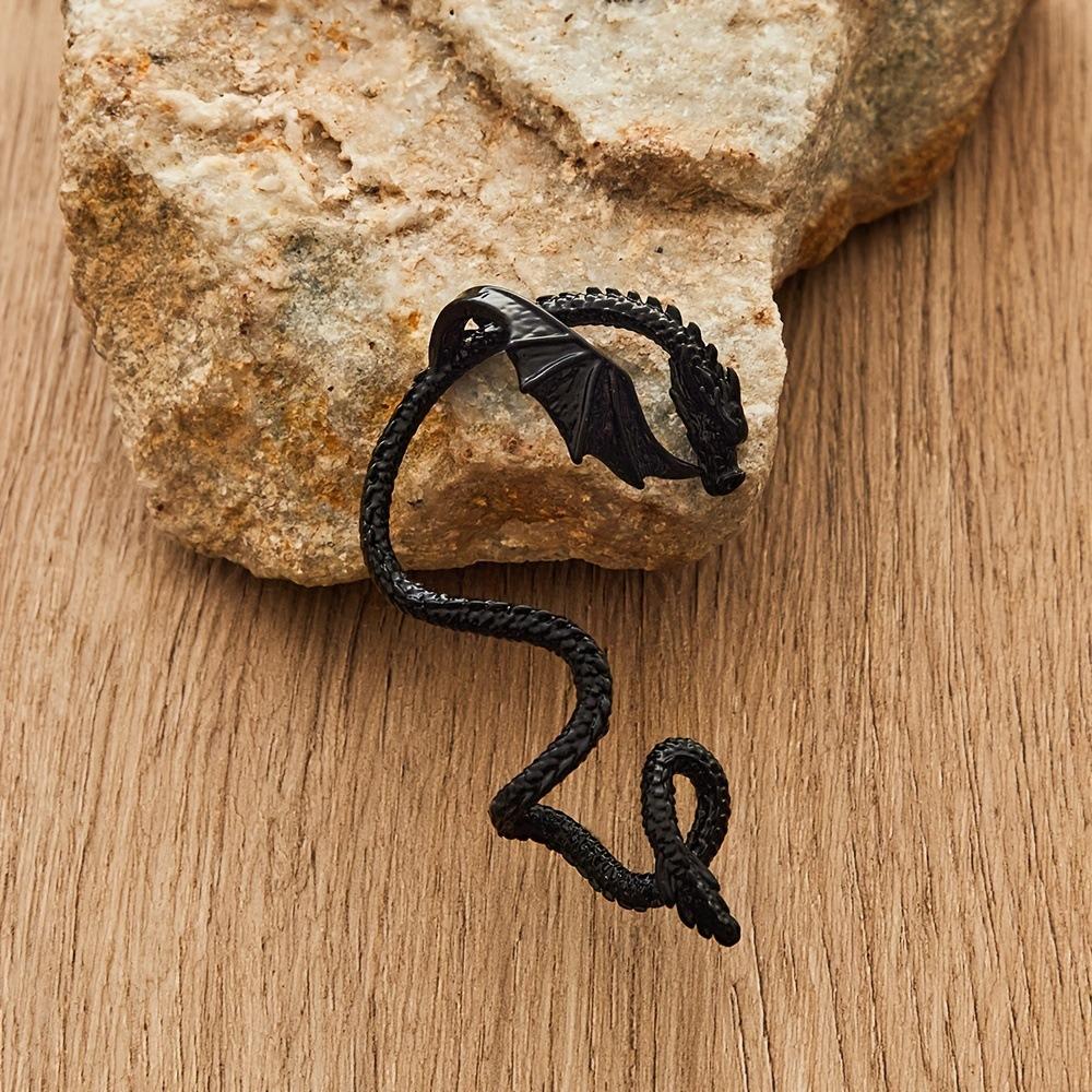 Versatile Alloy Dragon Shape Ear Cuff Punk Gothic Bohemian Jewelry Ear Bone Clip Retro Dragon Earrings Fashion Accessory