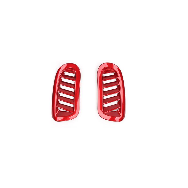 For KIA Soul -2025 Accessories Red Interior Dashboard Front Upper Air Vent Outlet Decorative Frame Cover LHD