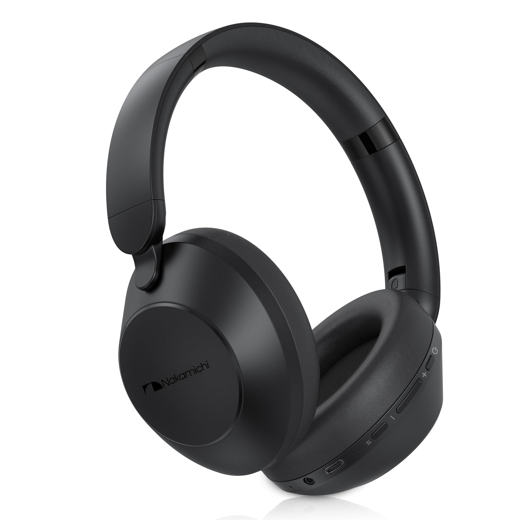 

Nakamichi Elite Five ANC Bluetooth ANC Noise 50 Hours of Continuous Wired and Wireless Low Latency Mode Over-Ear Headphones, 5.3 Cancelling, Built-in