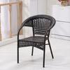 Outdoor-Tisch und -Stuhl Rattantisch und -stuhl Freizeitcafé Balkon Innenhof Tisch und Stuhl Massivholz Rattanstuhl Kaffee