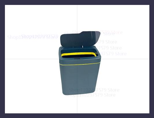 

15L contactless smart sensor trash can automatically bag electronic waste trash can touchless bathroom kitchen white smart home