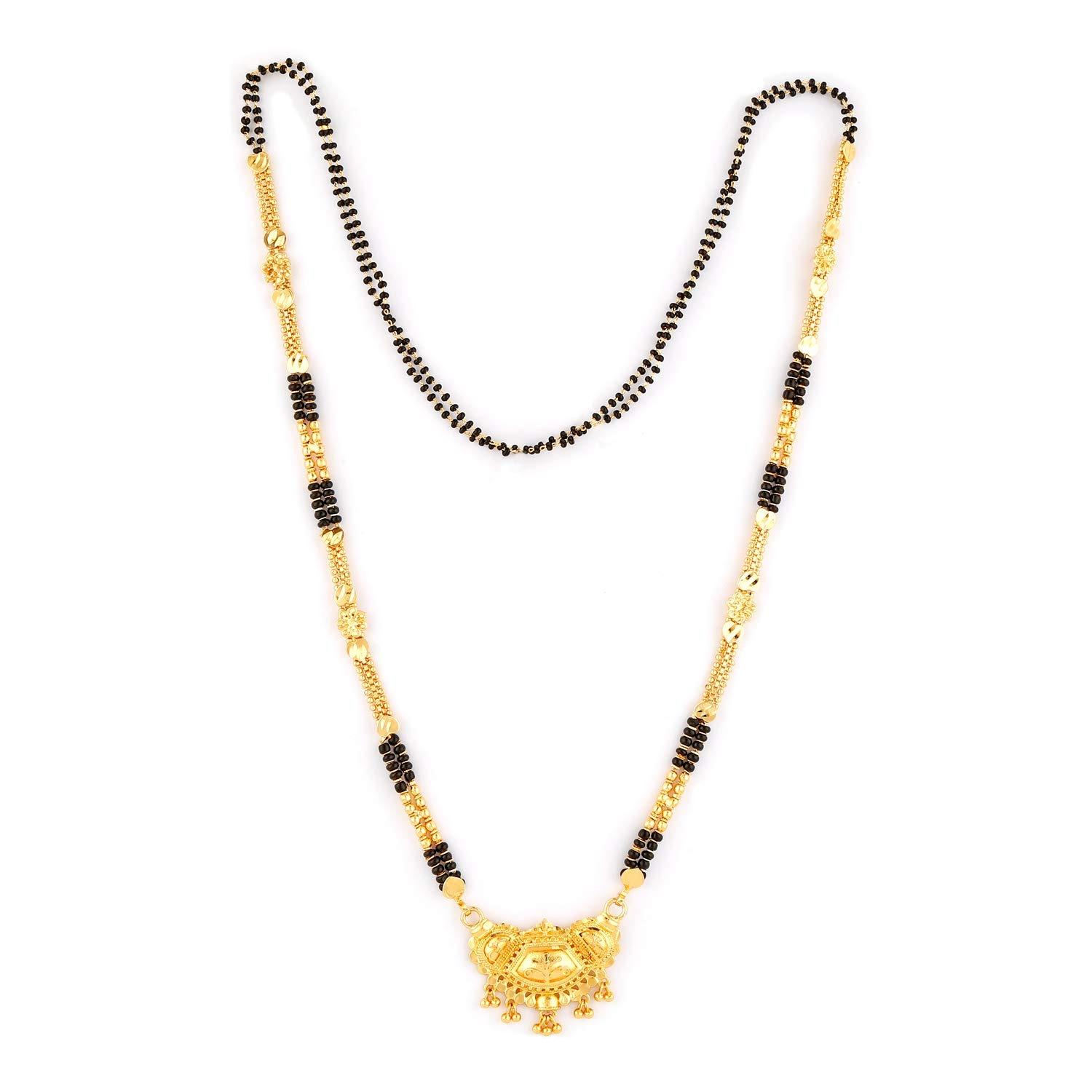 Традиционный Храмовый Формирующий Один Грамм Золота Стильный Длинный Свадебный Менакари Махараштрийский Вати Мангал сутра Onesize