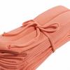 Knit Folding Pleated A4 Size Tote Bag EU A4 Souffle [Rootote] (Orange)
