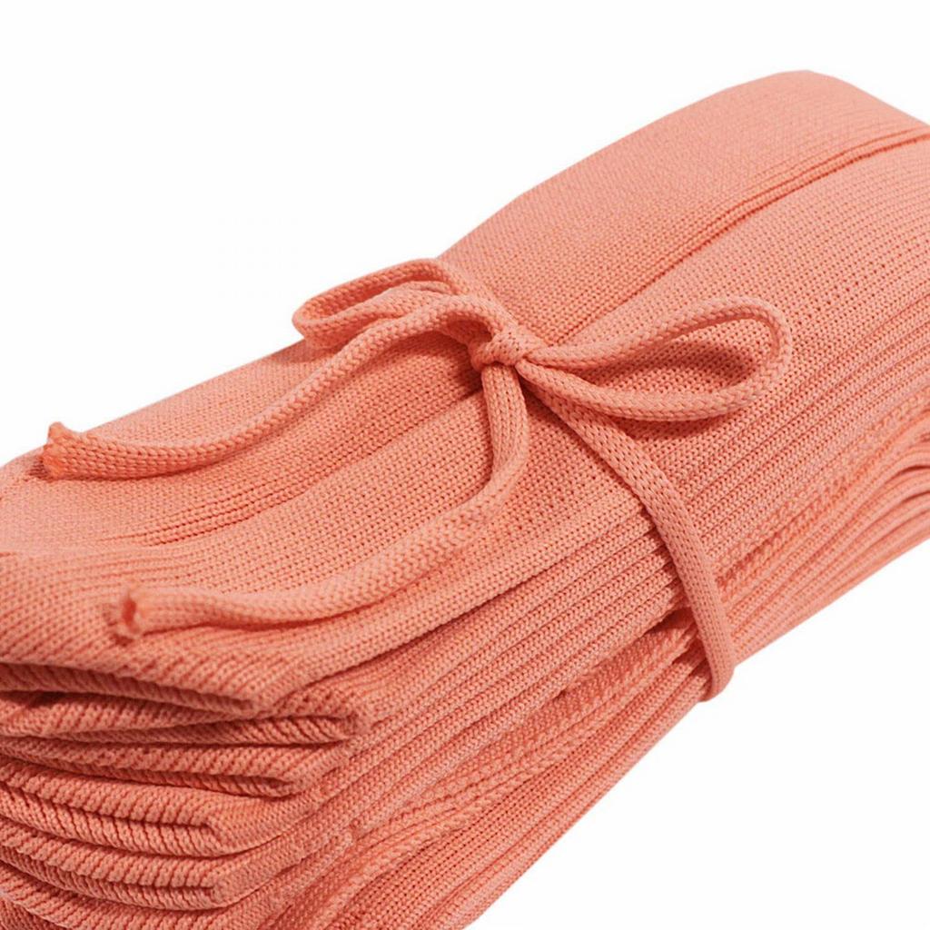 Knit Folding Pleated A4 Size Tote Bag EU A4 Souffle [Rootote] (Orange)