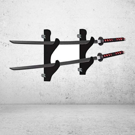 Sword Holder Exquisite Anti-dust Acrylic Samurai Sword Display Stand for Home Decor