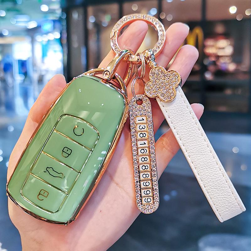 New TPU Car Remote Key Case Cover Protect Shell Bag For Chery Tiggo 8 Pro Tiggo 7 Pro PLUS 2021 Arrizo 5 4 Buttons Accessories