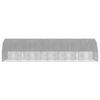 Vidaxl Gabbia con Tetto 2,5X10X2,25 M Acciaio Zincato