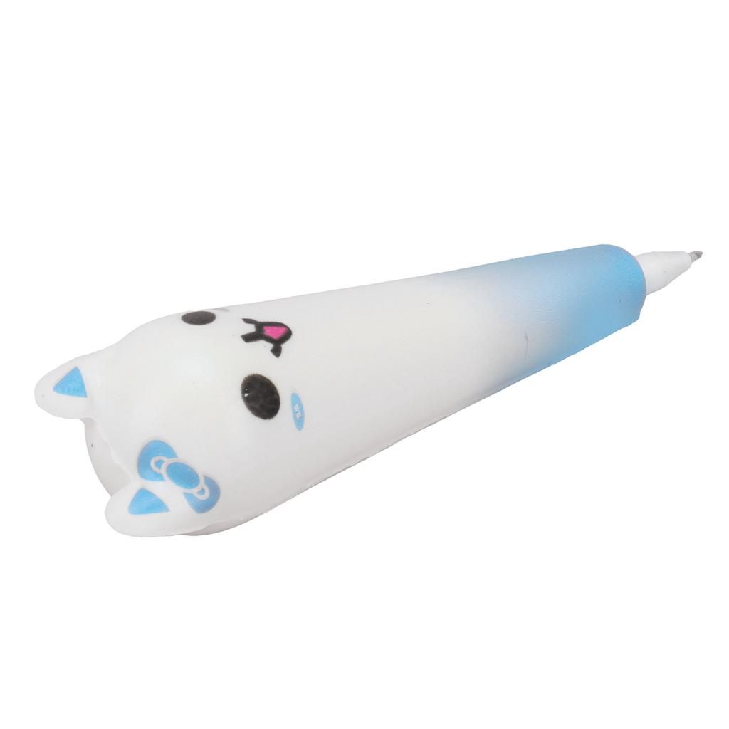 Dekompresní pero Roztomilé Inovativní Pero pro uvolnění tlaku Hračka pro Domov Kancelář Školu Modrá Kočka