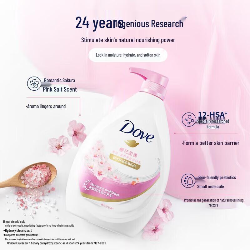 DOVE Cherry Blossom Moisturizing Body Wash
