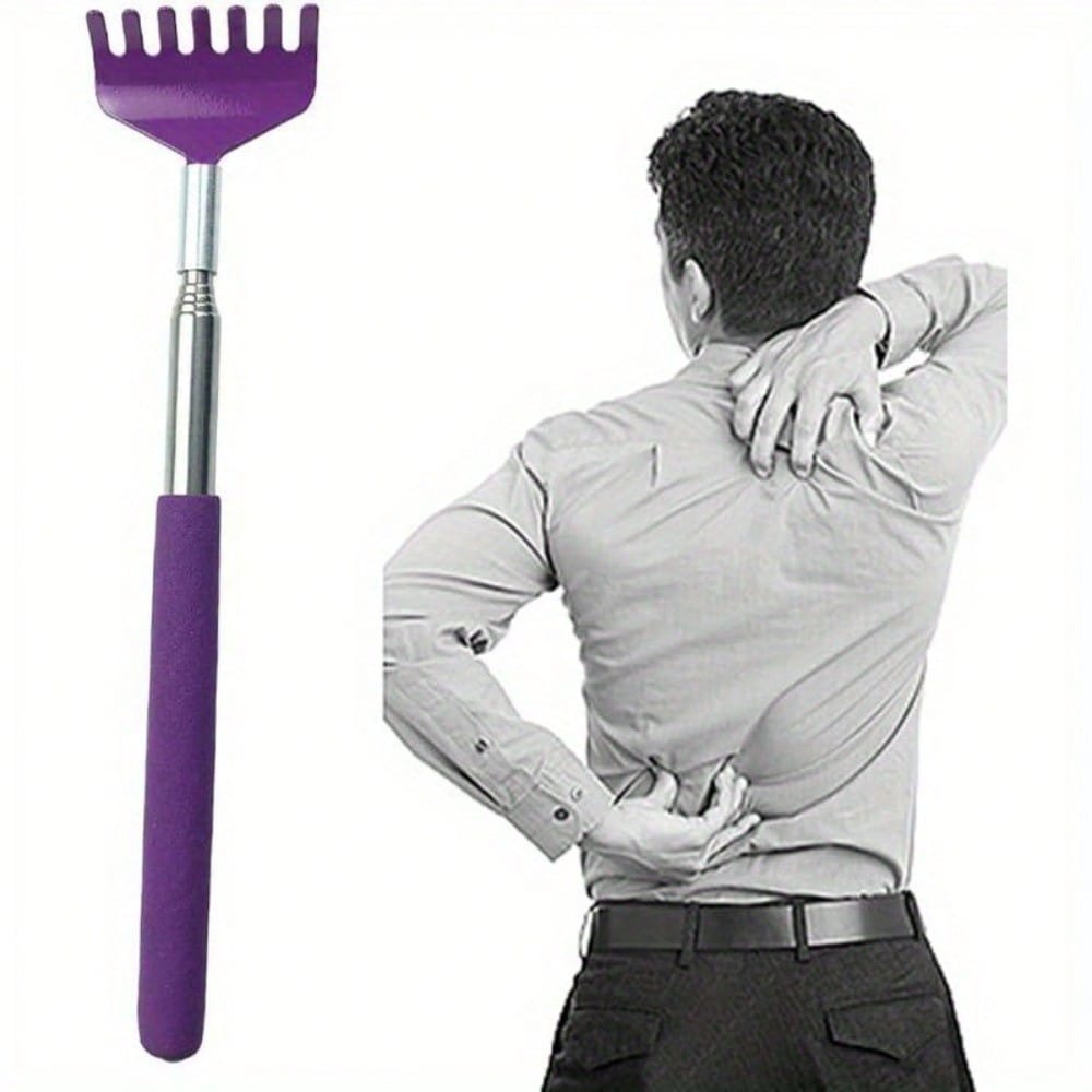 1pcs Stainless Steel Telescopic Itching Device, No Need For People To Scratch The Back, Portable Scratching Device For The Elderly At Home
