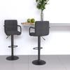 Day and Night - Day and Night Kitchen Stools 2 Units Dark Gray Fabric