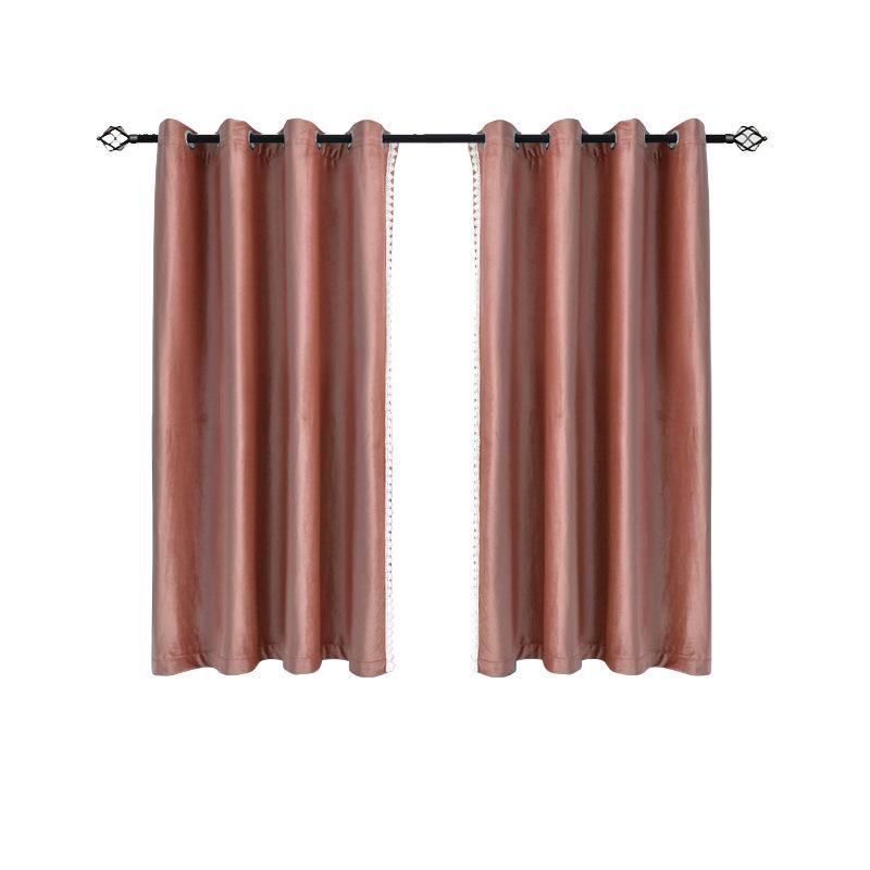 Flanelové Perforované Závěsy Krajkové Závěsy Hotové Perforované Závěsy Závěsy