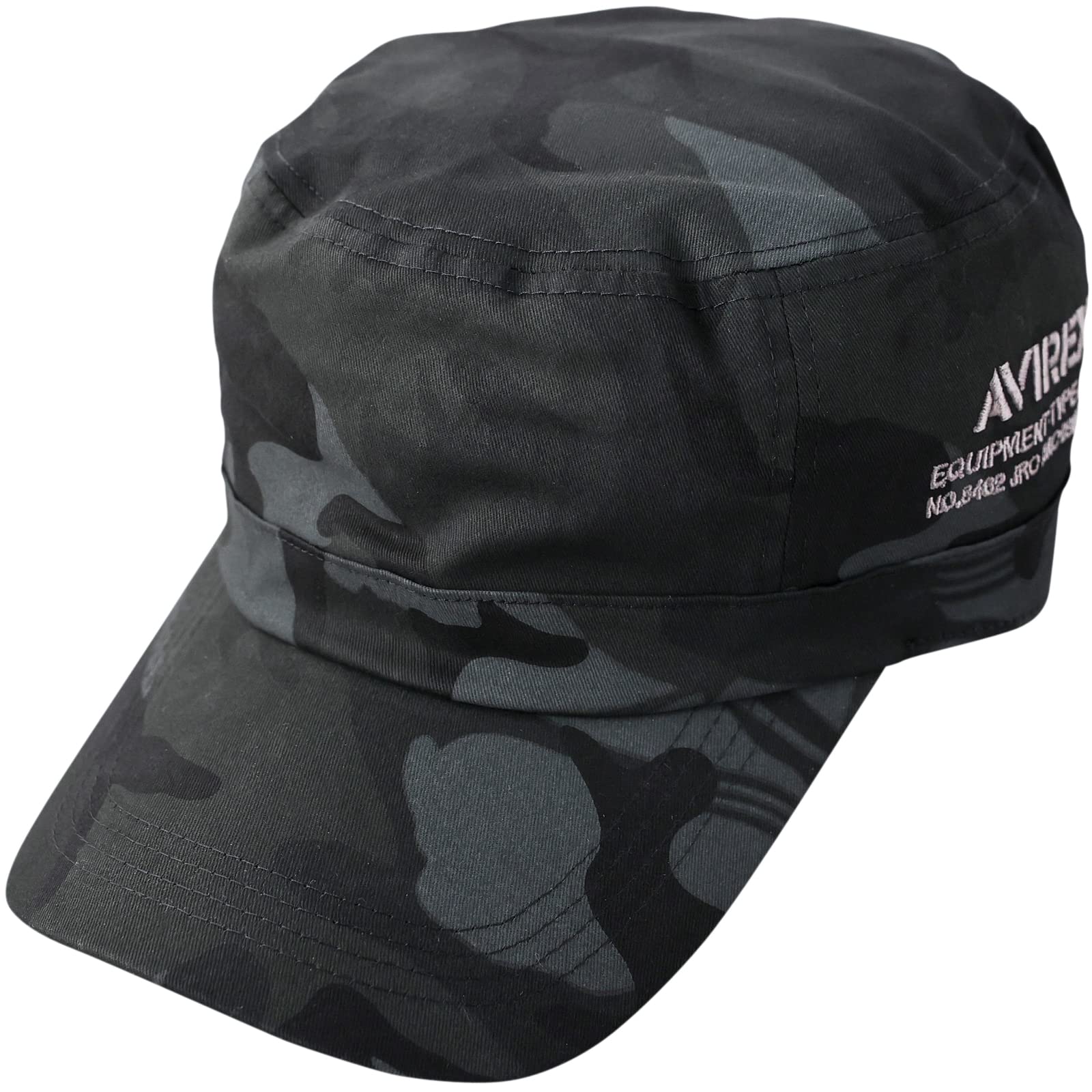 

Standard Work Cap BIG SIZE Hat XL Large Size Land Big Size Low Cap Golf Cap NUMBERING Black Camo [Avirex] Men s M, (02)