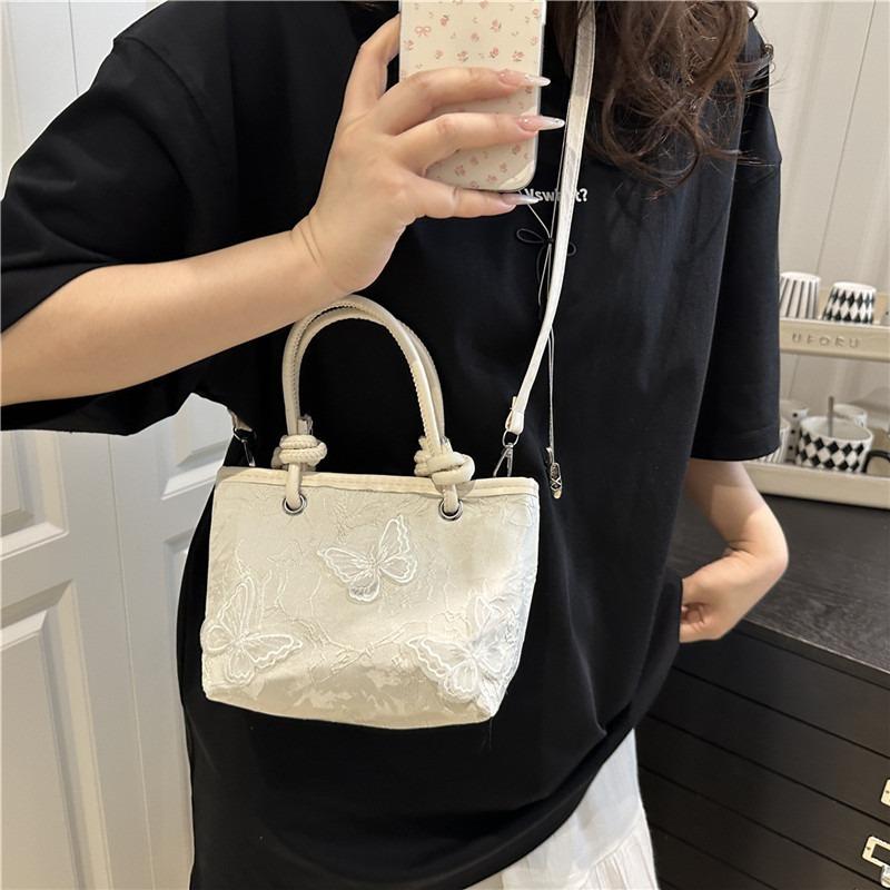 Spring new high-value handbag, beautiful butterfly niche shoulder crossbody bucket bag