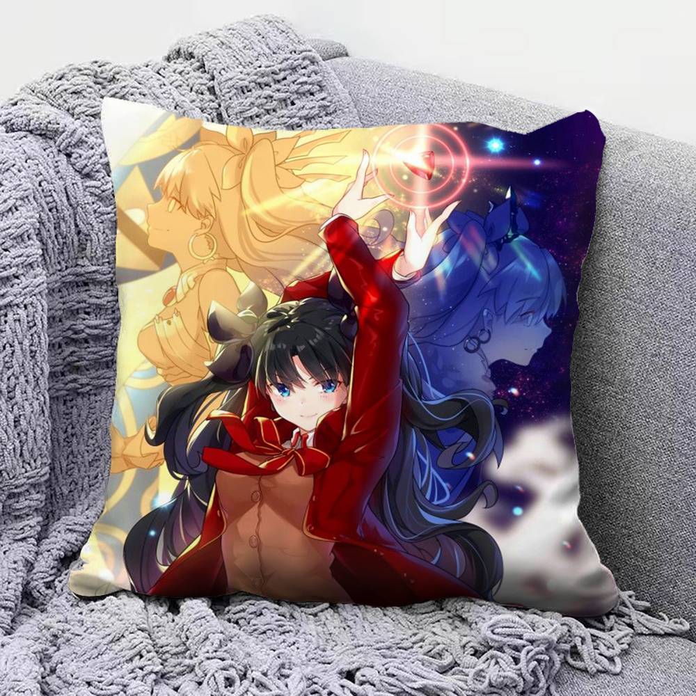 Tohsaka Rin Anime Girl Fate Stay Night Home Sofa Cushion Covers and Aecorative Custom Pillow Covers