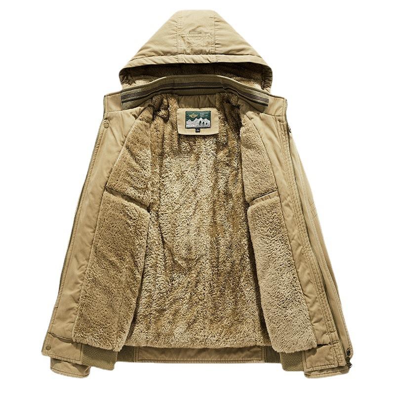 Men's Autumn and Winter Cotton-padded Clothes Men's Middle-aged and Young Loose Large-size Men's Casual Loose Fashion Cotton-padded Clothes