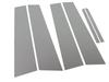 BRIGHTZ Stainless Steel Plated Pillar Panels for Mark X GRX Mark Mark X Ultra-Mirror (6-Piece Set) (120, 121, 125), Visor-Free [PIL-SIL-342], GRX120,