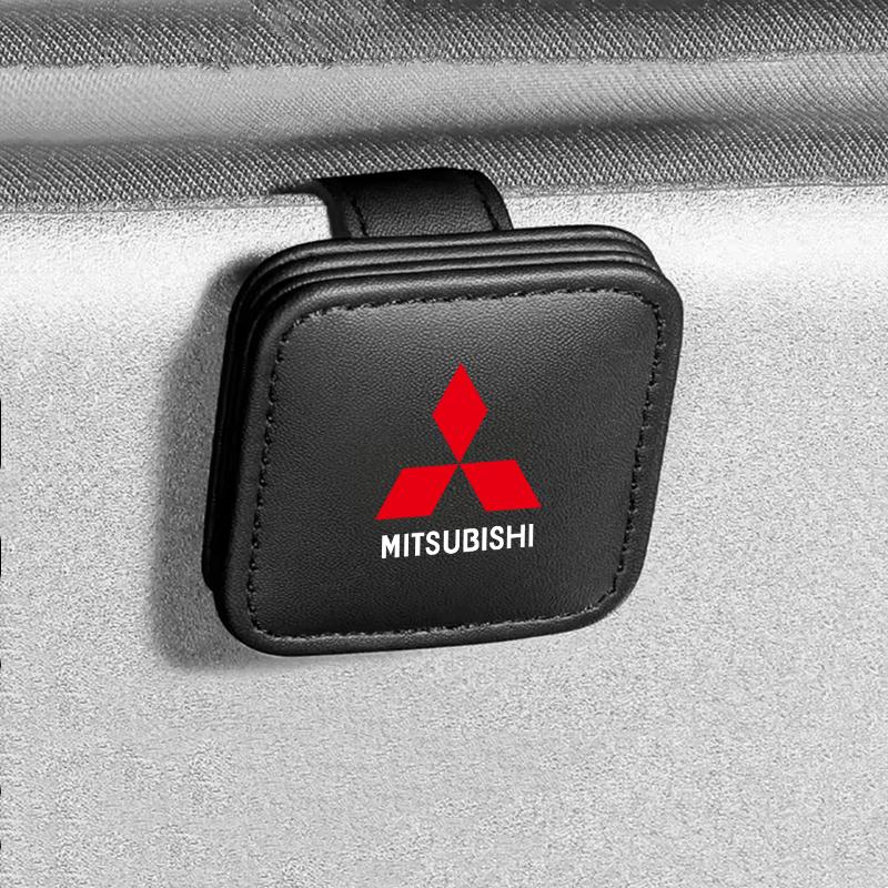Car Glasses Clip, Glasses Holder, Card Storage Clip for Mitsubishi Pajero Sport Eclipse Cross L200 Colt Delica Ralliart Triton