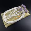 Myorenka Soka Gakkai Prayer Beads New Ivory PC Beads Shaku Black M Size Unisex Prayer Beads Prayer Beads Set Odamaki Sanskrit Tenbou SGI Prayer Beads