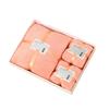 Japanese Style Coral Fleece Towel Set 3 Pieces Bath Towel and Two Towels Ultra Soft Microfiber Quick Dry Towels for Travel Use