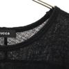 ZUCCa Made In Japan Long Sleeve Knit Switching One Piece M Black Women Used