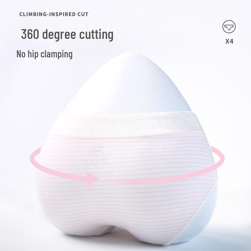 Ailier & Aurora Girls' Developmental Underwear 4-Pack