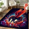 1 Stück Elegante Einhorn-Print, Design Innenbereich Teppich, Weich, Rutschfest und Langlebig Gaming-Zimmer Dekor für Schlafzimmer, Wohnzimmer und Fitnessmatte