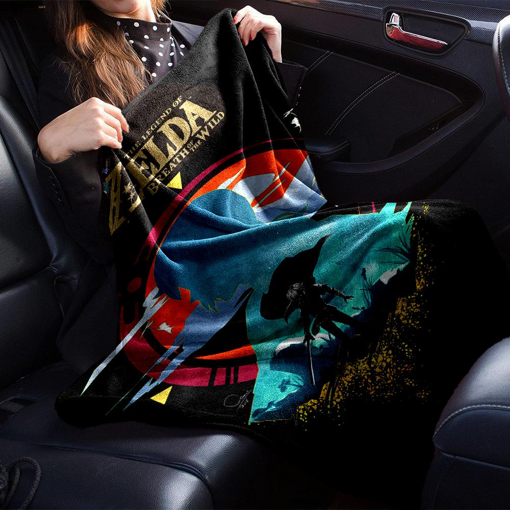 Wild Adventure Hyrule Blanket Soft Throw Blanket For Home Bedroom Bed Sofa Travel Office Solid Christmas Blanket