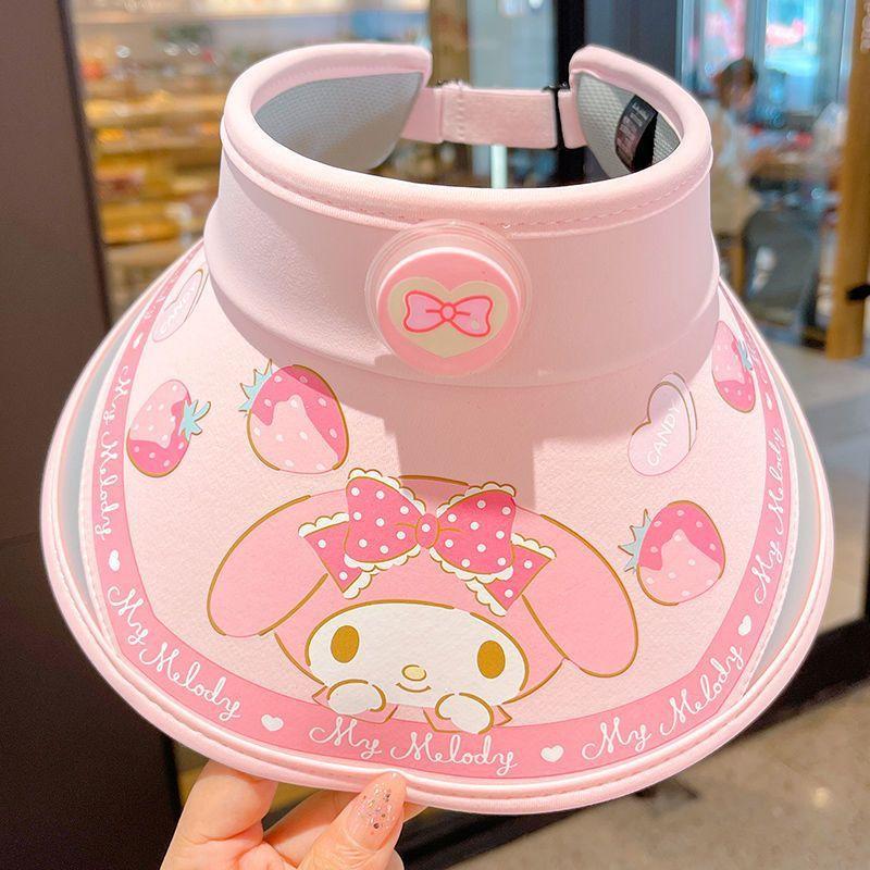 Hello Kitty Kinder Zonnehoed Met Brede Rand Voor Zomerse Buitenbescherming