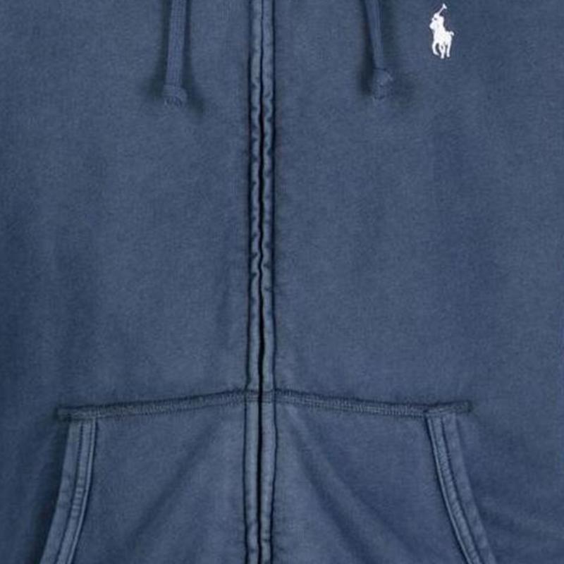 Polo Ralph Lauren Ss23 Logo Embroidered Zip-Up Hooded Long Sleeve Sweatshirt Men Sweatshirt Navy-Blue 710706348-011