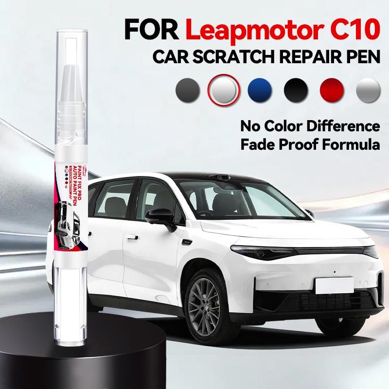 Spezialisierte Automobile Für Leapmotor C10 2024-2025 NA Lackreparaturstift Lackstift Kratzerentferner DIY Autozubehör Schwarz Weiß