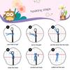 Latch Hook Pillow Case Rug Sewing Set with Pre-Printed Pattern DIY Crochet Yarn Embroidery Needlework Craft Kits Home Decor